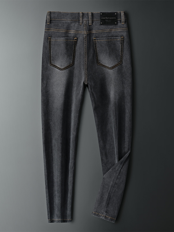 Muške traperice Lyocell denim – jesensko-zimski vintage kroj, uski kroj, rastezljive, svakodnevno nošenje