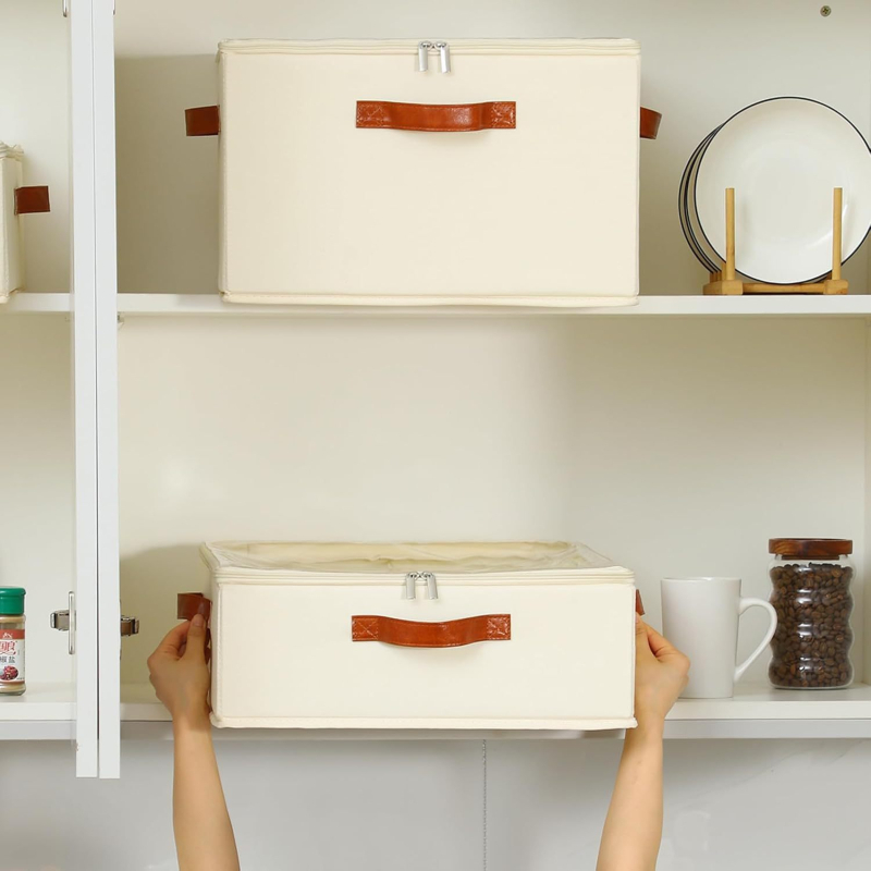 Sklopiva kutija za pohranu šalice od Oxford platna s prozirnim prozorom, organizator kuhinje i za piknik, dimenzije 53×42×33 cm, kapacitet 10–20 L