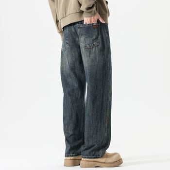 Muške traperice ravnog kroja, denim, ležerna silueta, casual stil, jesen 2025