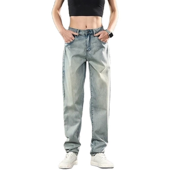 Tavaszi férfi farmer, egyenes szabású, retro, mindennapi, légáteresztő, stílusos, sokoldalú, slim-fit
