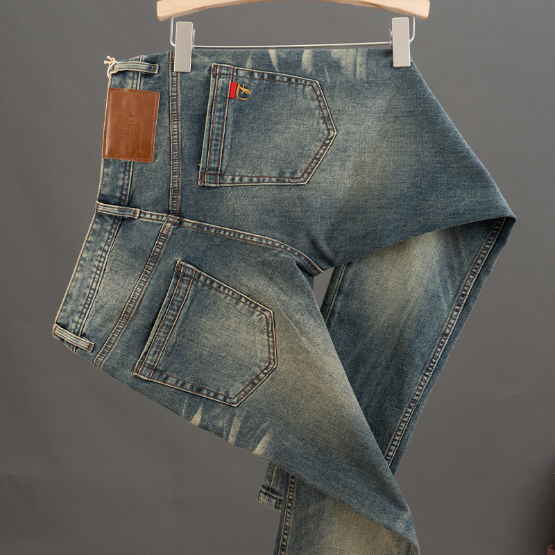 Muške traperice za proljeće 2025 – visoka kvaliteta, slim-fit, straight kroj, retro pranje