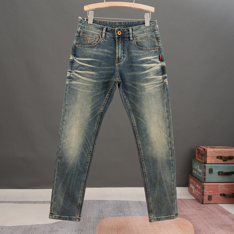 Muške traperice za proljeće 2025 – visoka kvaliteta, slim-fit, straight kroj, retro pranje