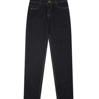 Slobodno krojene retro denim sportske hlače s otiskom, korejskog stila