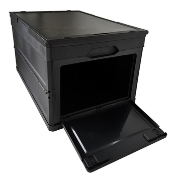 Sklopivi organizator prtljažnika s bočnim otvaranjem, za automobil, PP plastična kutija za pohranu, 30–40 L, dimenzije 53,5 × 35,5 × 29,5 cm, za piknik