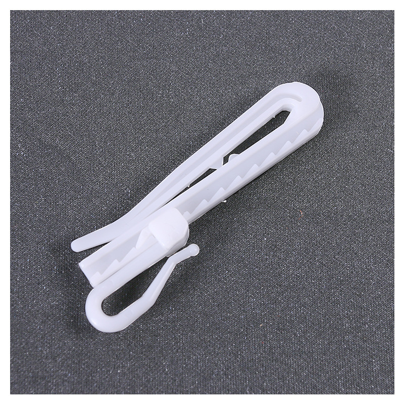 Podizna kuka za zavjese, plast, bijela, veličine 7 cm i 9 cm