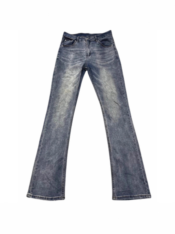 Férfi világoskék farmer, magas rugalmasság, bootcut szabás, drapírozó érzet, sokoldalú mindennapi farmer