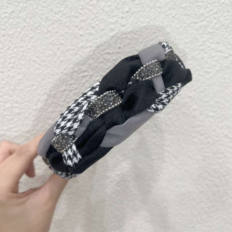 Francuski vintage headband sa širokim rubom, protuklizni dodatak za pranje lica