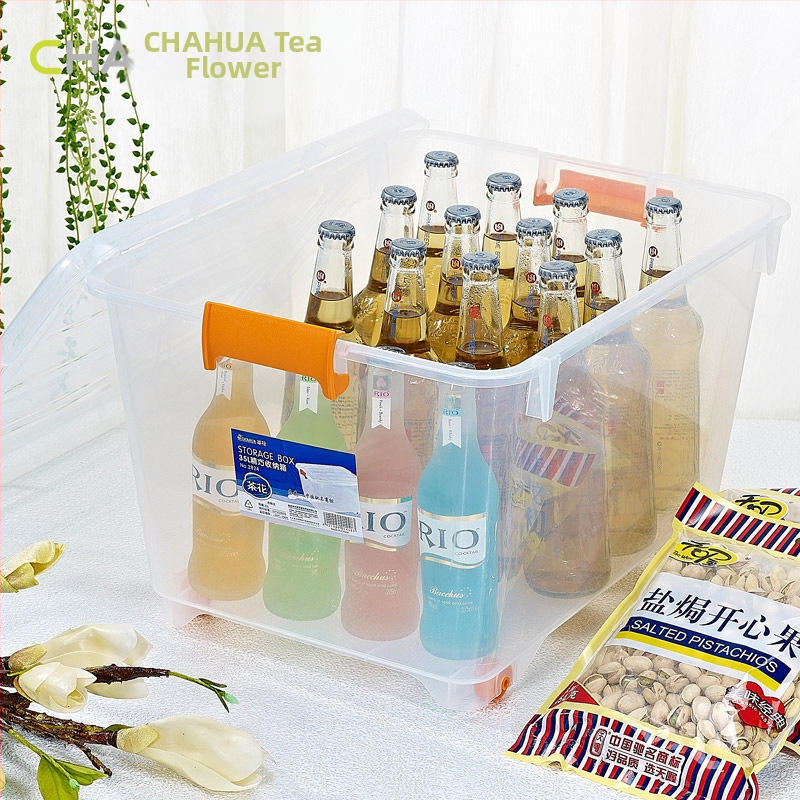 Camellia prozirna kutija za pohranu 35L, set od 3 komada, čvrsti plastični organizator