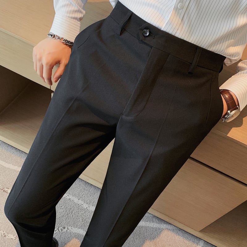 Muške slim-fit hlače za poslovni i ležerni stil, duge hlače