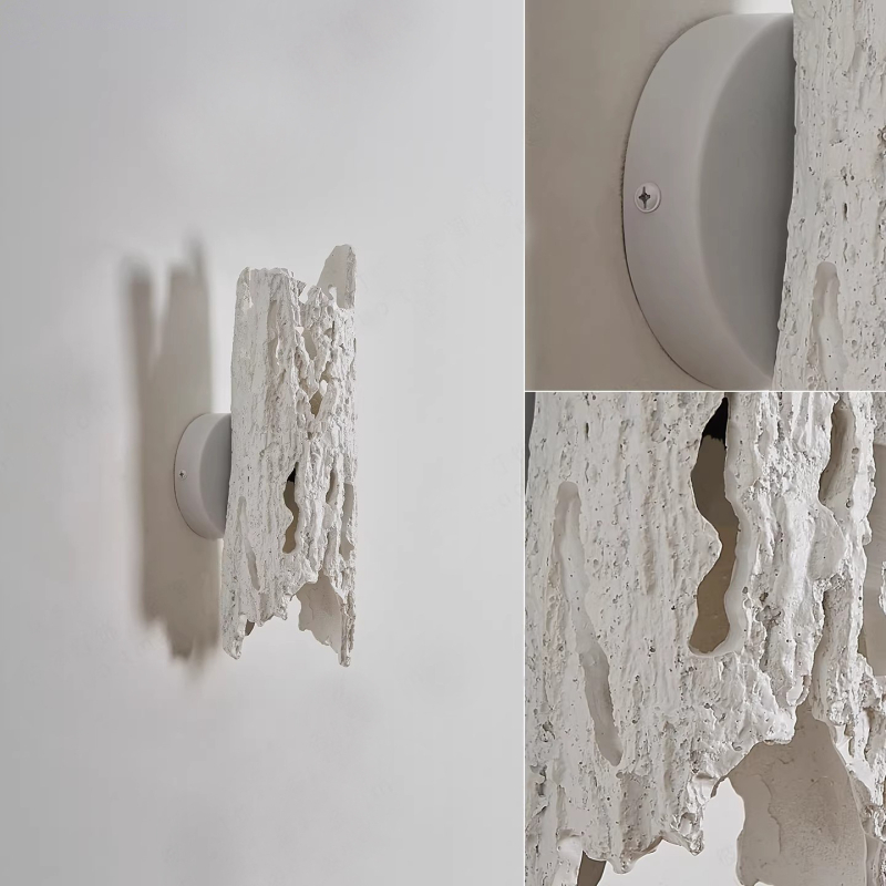 Zidna lampa od suhog drveta u stilu Wabi-Sabi, vintage-moderni kineski stil, pogodna za spavaću sobu uz krevet, hodnik i balkon, zen-inspirirano osvjetljenje