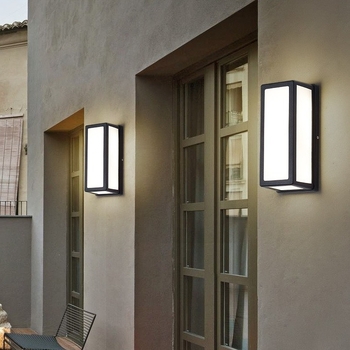 Vanjska LED zidna svjetiljka u kineskom stilu za ulaz u dvorište, moderan minimalisticko-retro dizajn, otporna na vlagu, balkon.