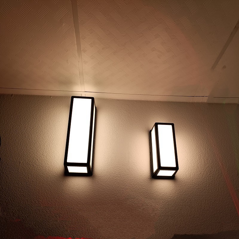 Vanjska LED zidna svjetiljka u kineskom stilu za ulaz u dvorište, moderan minimalisticko-retro dizajn, otporna na vlagu, balkon.