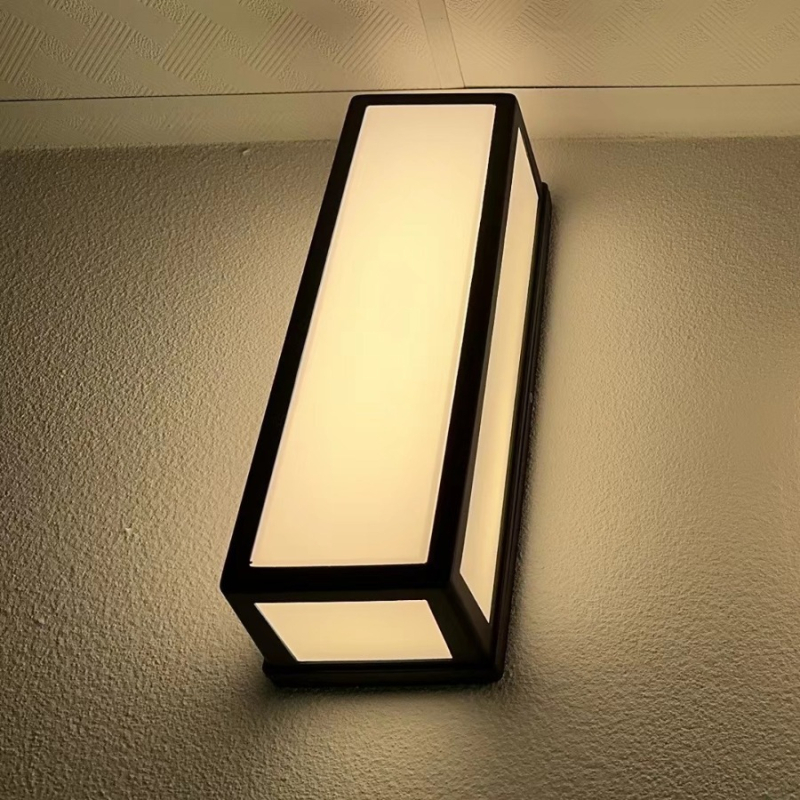 Vanjska LED zidna svjetiljka u kineskom stilu za ulaz u dvorište, moderan minimalisticko-retro dizajn, otporna na vlagu, balkon.