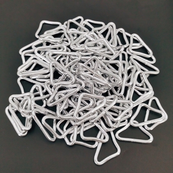 100 darabos fém háromszög alakú csat 3,8 cm, táskákhoz és pántokhoz