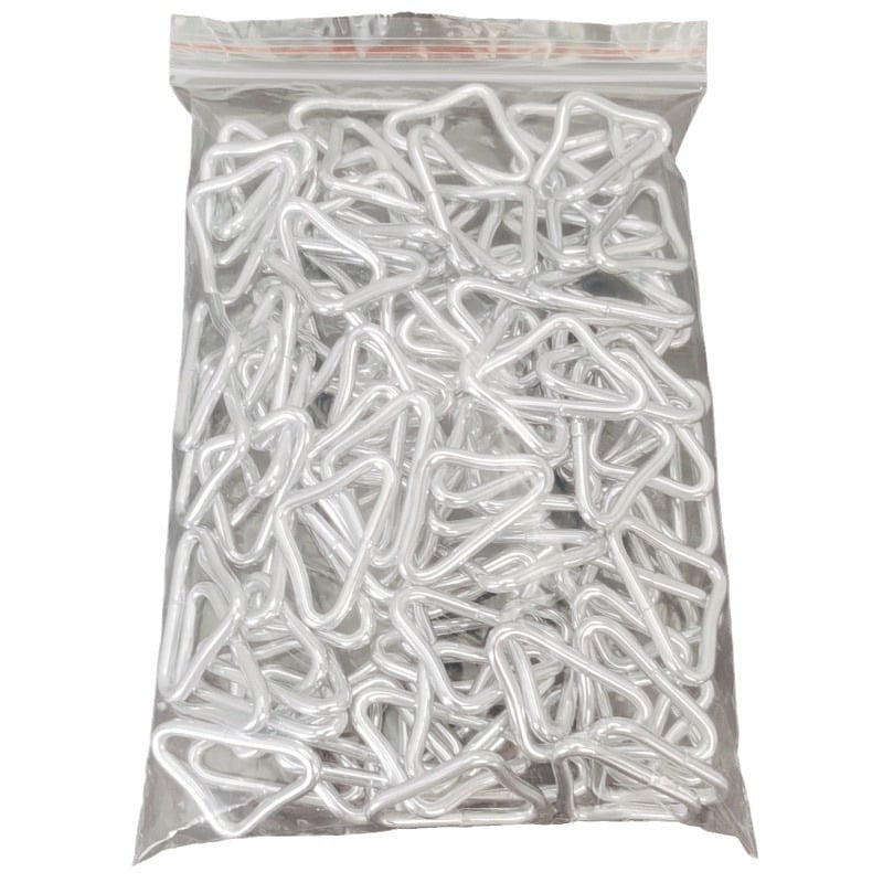 100 darabos fém háromszög alakú csat 3,8 cm, táskákhoz és pántokhoz