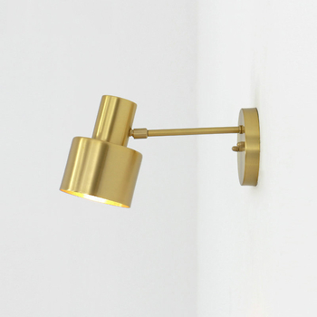 Bakrena stenska lampa, dansk-nordijski minimalistički stil za spavaću sobu, noćna lampica uz krevet i retro rasvjeta za ogledalo za šminku