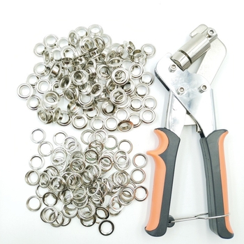 Σετ εργαλείων εγκατάστασης 10.5 mm eyelet/grommet, με πένσες, κατάλληλο για μουσαμά, ύφασμα και μεταλλικά eyelets