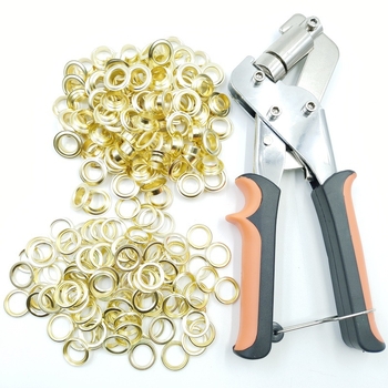 Σετ εργαλείων εγκατάστασης 10.5 mm eyelet/grommet, με πένσες, κατάλληλο για μουσαμά, ύφασμα και μεταλλικά eyelets