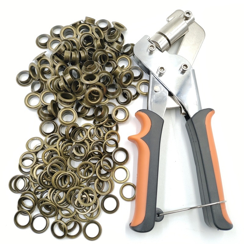 Σετ εργαλείων εγκατάστασης 10.5 mm eyelet/grommet, με πένσες, κατάλληλο για μουσαμά, ύφασμα και μεταλλικά eyelets