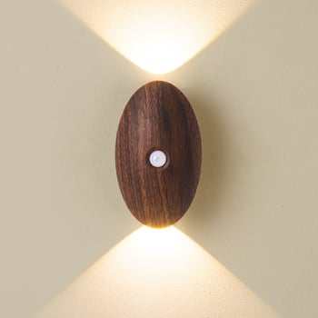 Prilagođena bežična LED zidna lampa s magnetskim držačem, noćna svjetiljka s senzorom pokreta za stepenice i spavaću sobu