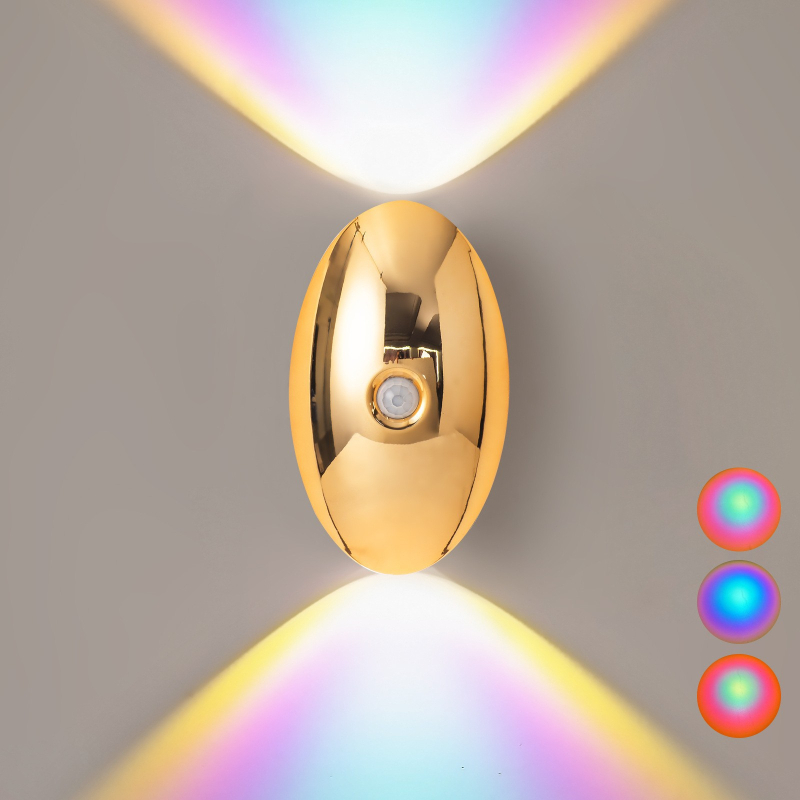 Prilagođena bežična LED zidna lampa s magnetskim držačem, noćna svjetiljka s senzorom pokreta za stepenice i spavaću sobu