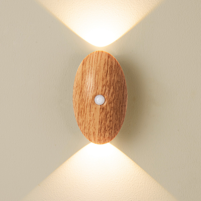 Prilagođena bežična LED zidna lampa s magnetskim držačem, noćna svjetiljka s senzorom pokreta za stepenice i spavaću sobu
