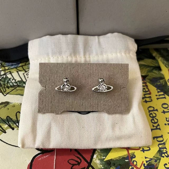 Mini Saturn naušnice - unisex, dizajn planete, jednostavan stil, boja postojana