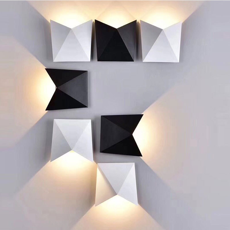 Moderna minimalistička LED zidna svjetiljka, DIY dizajn, s jednom glavom, kreativno osvjetljenje za dnevni boravak i spavaću sobu