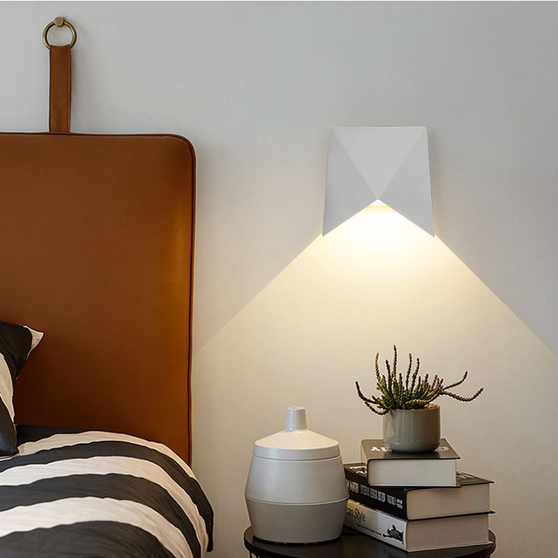 Moderna minimalistička LED zidna svjetiljka, DIY dizajn, s jednom glavom, kreativno osvjetljenje za dnevni boravak i spavaću sobu