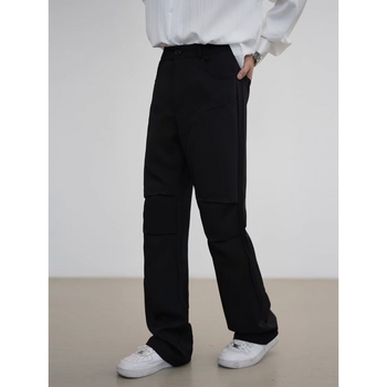 Nyári harém stílusú férfi nadrág, bokáig érő, drapírozott, slim-fit, casual elegáns nadrág