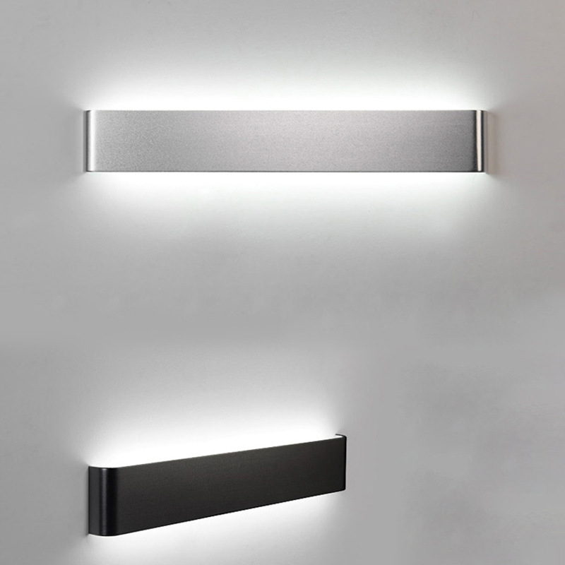 Moderna minimalistička LED zidna svjetiljka od aluminija za spavaću sobu, dnevni boravak, hodnik i stepenice