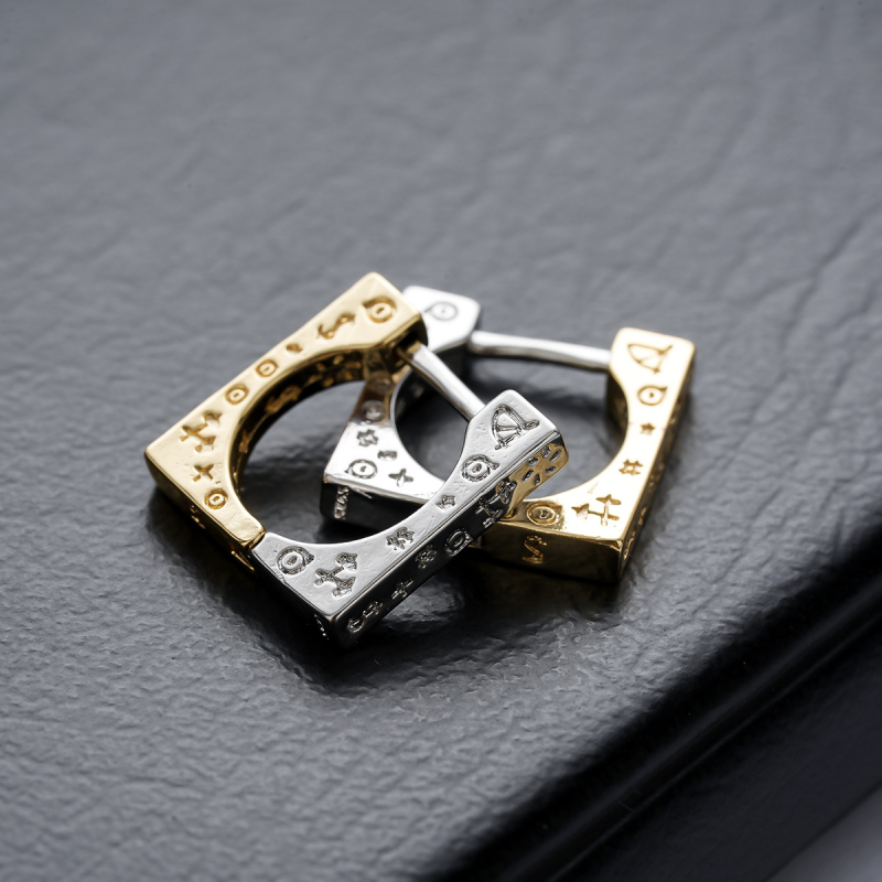 Σκουλαρίκια με runes, γεωμετρικός σχεδιασμός, unisex μόδα