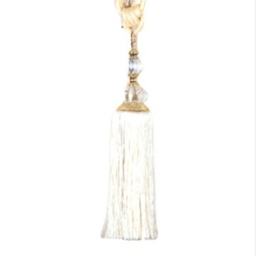 Franjuri pentru perdea cu bilă de agățare, șnur reglabil și clemă fără cui — accesorii de lux pentru decor de înaltă clasă