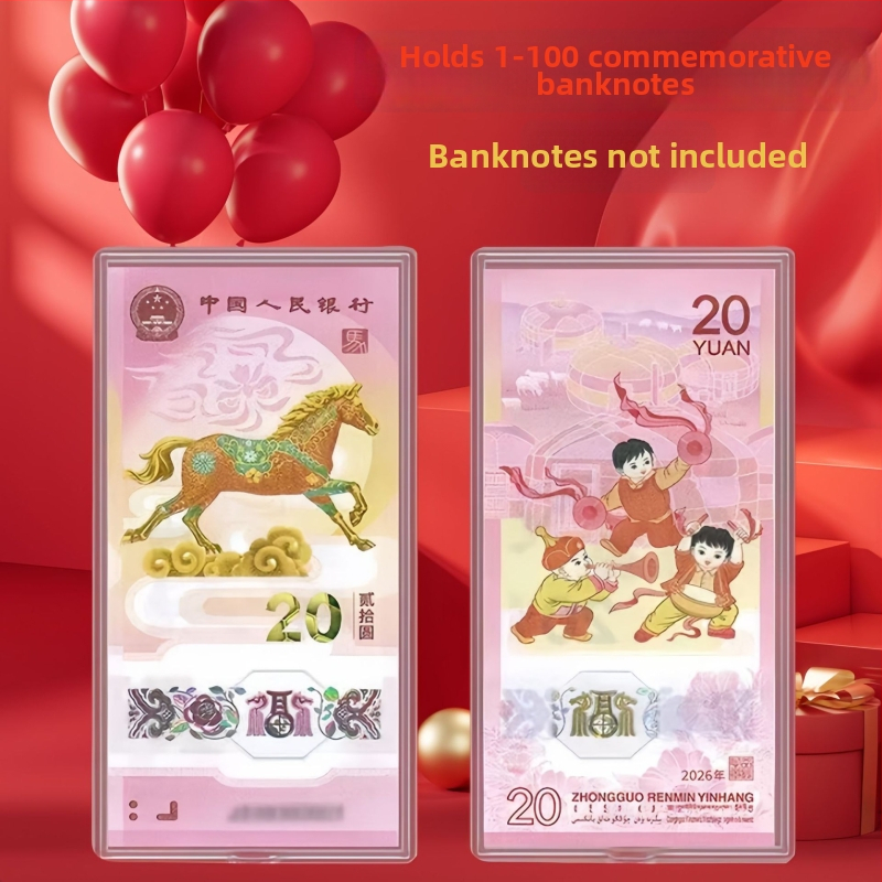 Box na zber zodických bankoviek, 100 bankoviek, Rok Koňa – úložný a ochranný box na bankovky