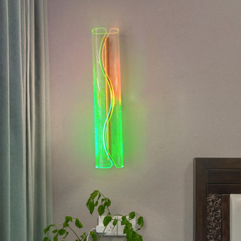 Premium zidna svjetiljka za dnevni boravak s RGB prigušivanjem, toplu romantičnu atmosferu u dnevnom boravku i spavaćoj sobi
