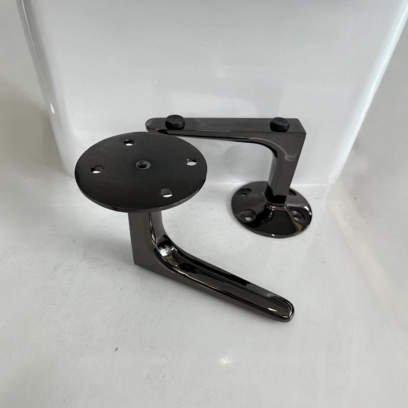 Noge za sofa od aluminijske legure s otvorima, noge namještaja za sofu, krevet, stolić za kavu i ormar, visina 12 cm