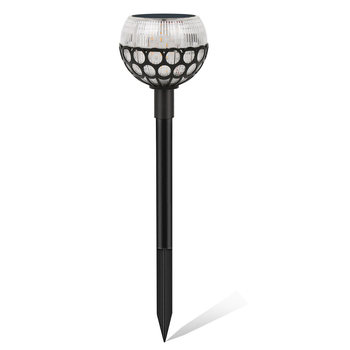 Solarna lampa plamen za zid, okrugla lampa za travnjak s 96 LED, vanjsko dvorište i krajinski osvjetljenje, bakljasti stil