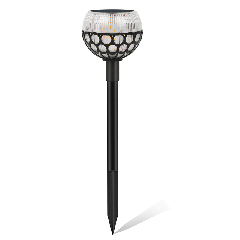 Solarna lampa plamen za zid, okrugla lampa za travnjak s 96 LED, vanjsko dvorište i krajinski osvjetljenje, bakljasti stil