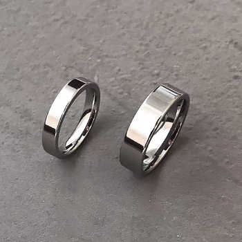 Prsten od titan čelika, ne blijedi, sjajan, minimalistički prsten za parove, unisex