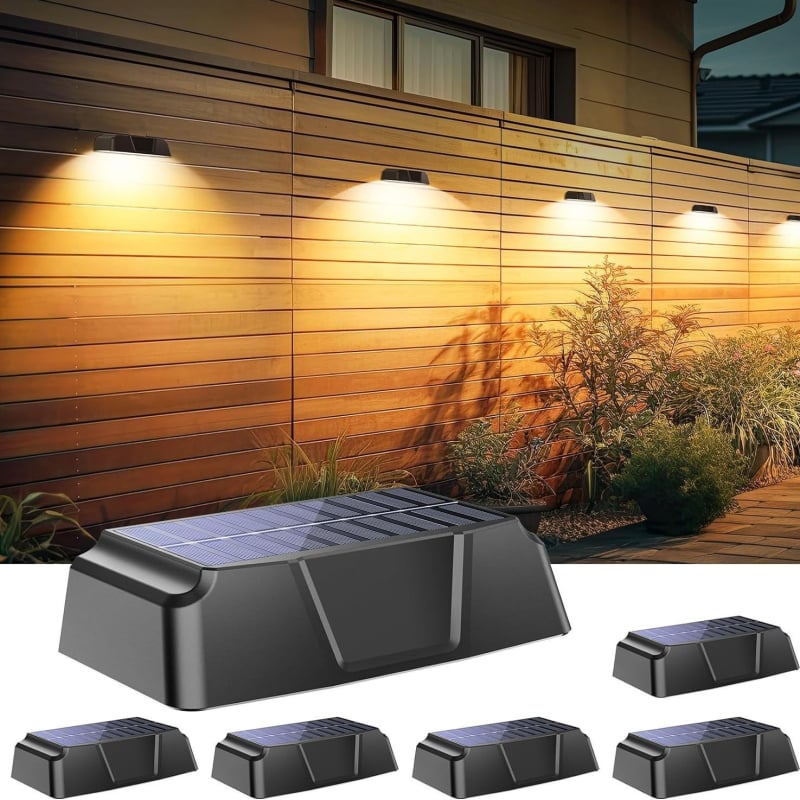 Solarna vanjska zidna svjetiljka, vodootporna vrtna rasvjeta za stepenice, balkon i vrt, vanjska ambijentalna rasvjeta