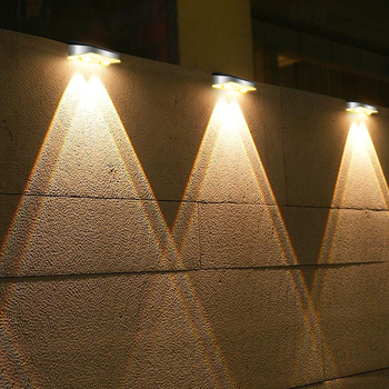 Solarna vanjska vodootporna zidna svjetiljka za vrt i terasu – nehrđajući čelik, ambijentalno osvjetljenje dvorišta