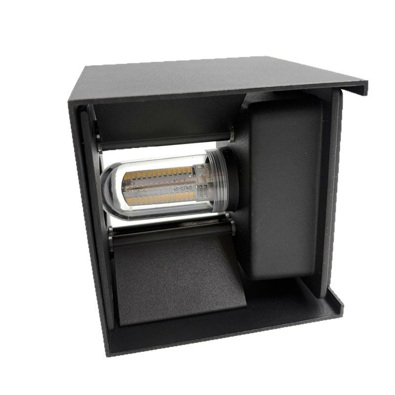 G9 četverolisna vodootporna podesiva ambijentalna stropna svjetiljka s aluminijskim tijelom, kvadratnog oblika, 100x100x100 mm, za hodnik i prolaz