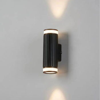 LED zidna lampa s okruglim cijevima, europski minimalistički stil, COB osvjetljenje gore-dolje, za balkon ili akcentnu stijenu