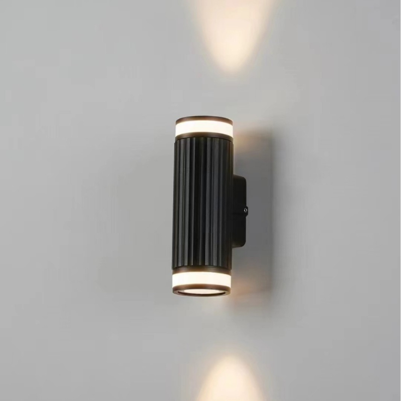 LED zidna lampa s okruglim cijevima, europski minimalistički stil, COB osvjetljenje gore-dolje, za balkon ili akcentnu stijenu