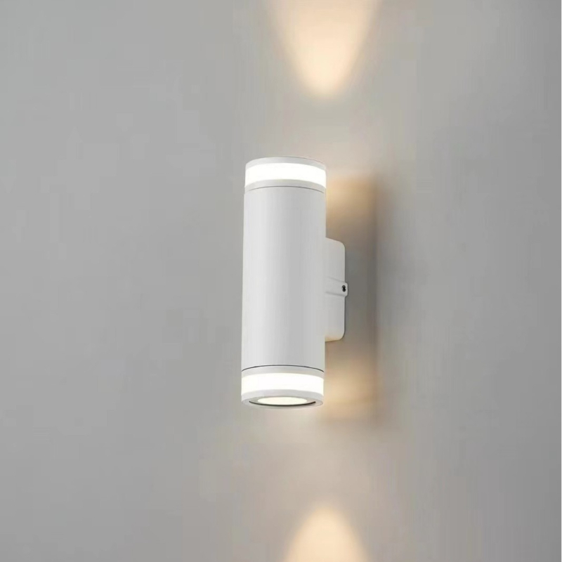 LED zidna lampa s okruglim cijevima, europski minimalistički stil, COB osvjetljenje gore-dolje, za balkon ili akcentnu stijenu