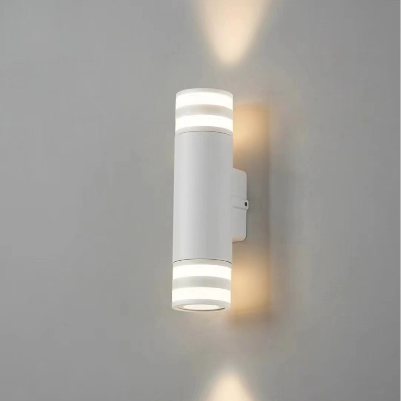 LED zidna lampa s okruglim cijevima, europski minimalistički stil, COB osvjetljenje gore-dolje, za balkon ili akcentnu stijenu