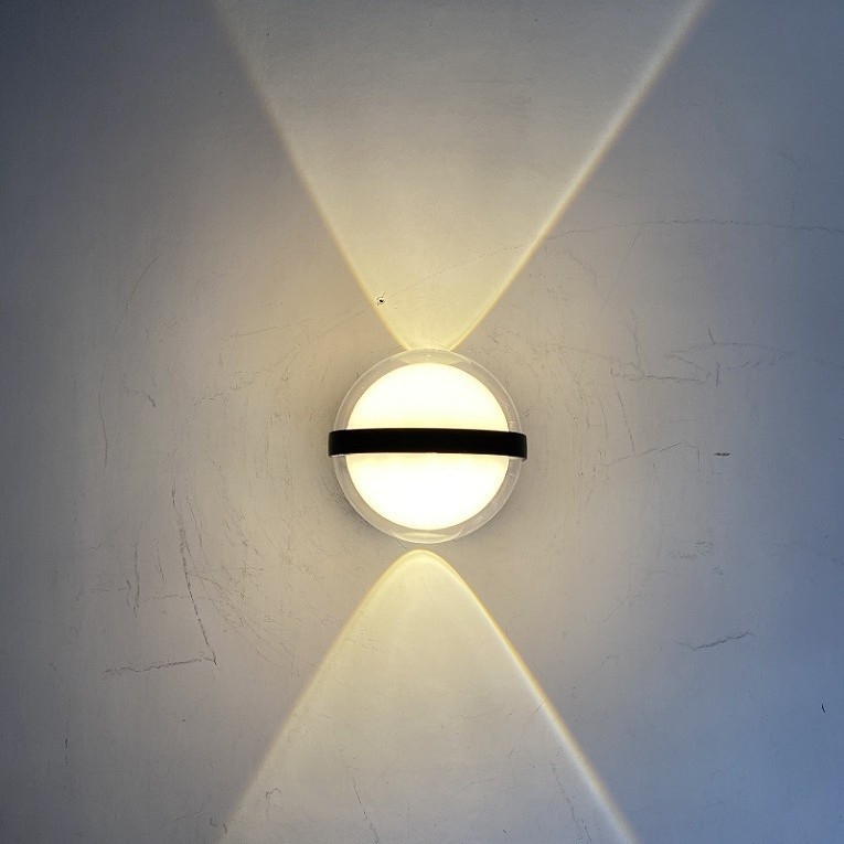LED minimalistna zidna svjetiljka za vanjske i unutarnje zidove, s osvjetljenjem prema gore i dolje, pogodna za dvorište i balkon