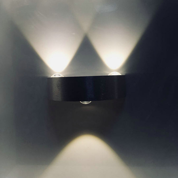 LED zidna lampa s polukružnim oblikom, aluminijsko tijelo, akrilni difuzor, moder dizajn, pogodna za hodnik ili spavaću sobu, 3W/9W.