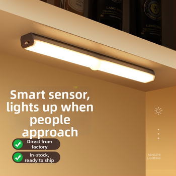 LED pás so senzorom pre skriňu – dobíjateľná nočná LED lampička pre domáce šatníky, botník a šatník