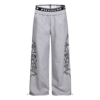 L99989 Uniszex sportos retró stílusú nadrág, vintage patchwork és dekonstrukciós dizájn, szabad esésű, férfiak számára